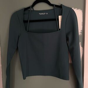 NWT Abercrombie & Fitch soft collection emerald green top